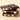 Three pieces of 60% dark chocolate hazelnut bar stacked on beige, each piece showcasing whole hazelnuts and artisanal refinement. - AI generated text