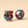 Vintage Dream Blue Tin Ball with Cream & Crunchy