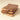 Three artisanal ChocoBiscuit Snacks Bunde, gluten-free, rectangular and enrobed in milk chocolate on a beige surface. Three Milk ChocoBiscuit Snacks Bunde, gluten-free and rectangular, coated in milk chocolate on a beige surface. - AI generated text
