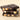 Three Dark Hazelnut Bars from the bundle, each with smooth surfaces and engraved letters, are stacked on a beige surface. The extra dark chocolate bars contain whole Piedmont Hazelnuts.
